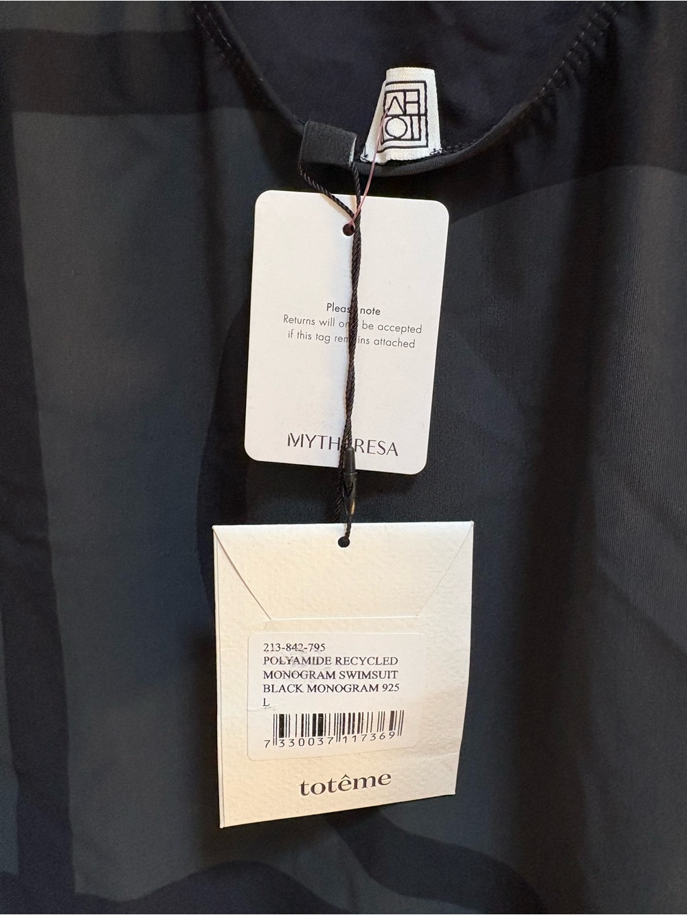 Totême Black Monogram Swimsuit (NWT) - Picture 4 of 5